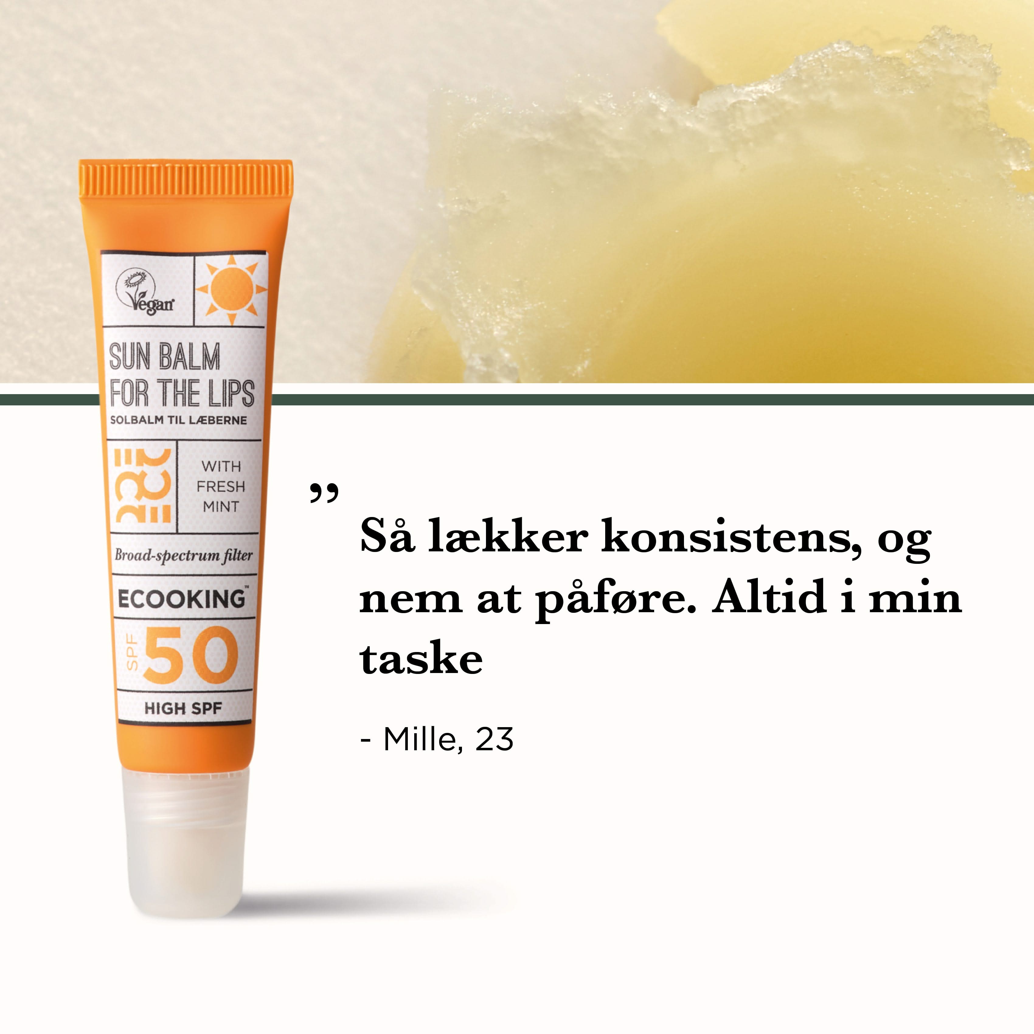 Solbalm Til Læberne SPF 50 | 15 ml